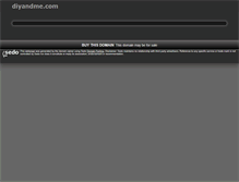 Tablet Screenshot of diyandme.com